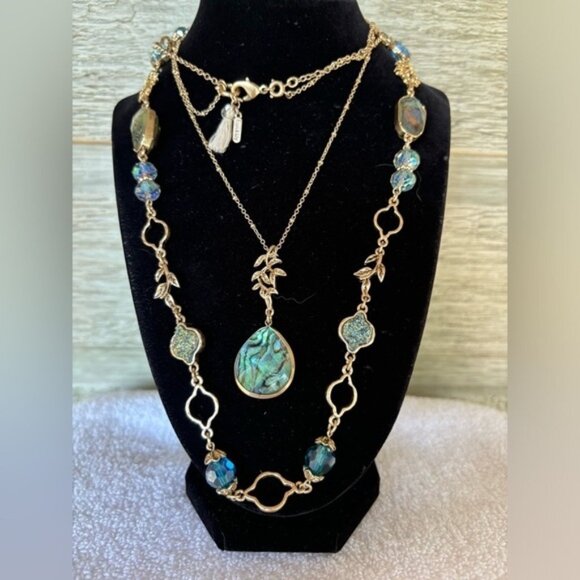 Jewelry - Lonna & Lily elegant 2in1 stone necklace